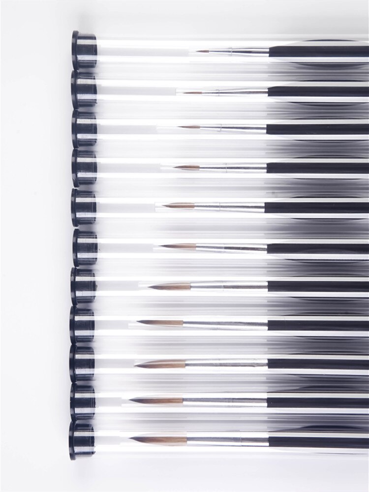 ArtSecret di alta qualità nuovo arrivo 823 capelli di zibellino rosso pennello per pittura ad acquerello manico in plastica nera penna per artista d'arte per disegno