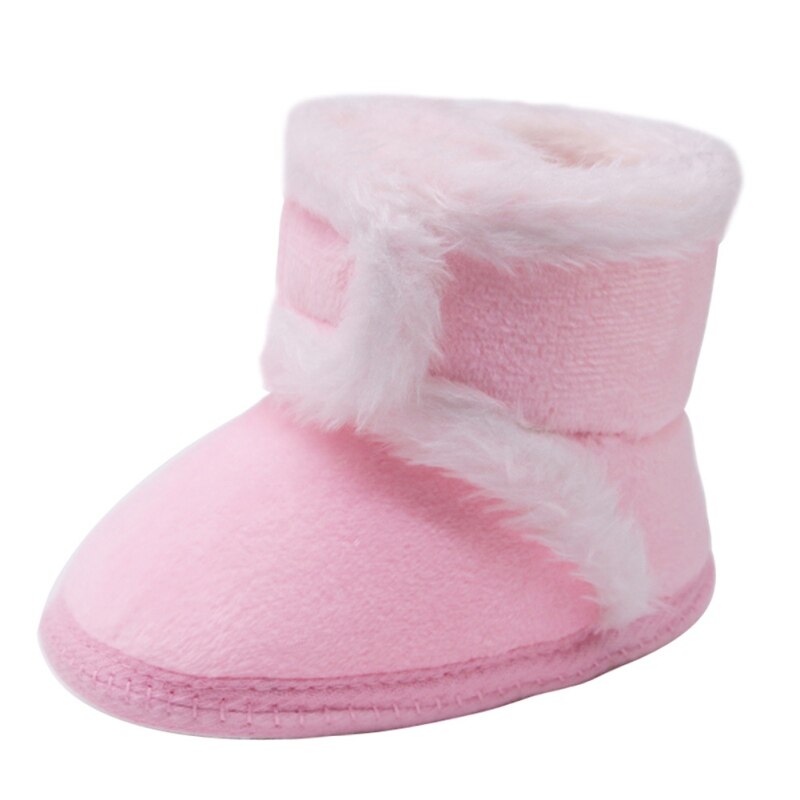 Winter Baby Boy Girl Cotton Boots Casual Shoes First Walkers Newborn Cute Non-slip Soft Sole Shoe Warm: P / S