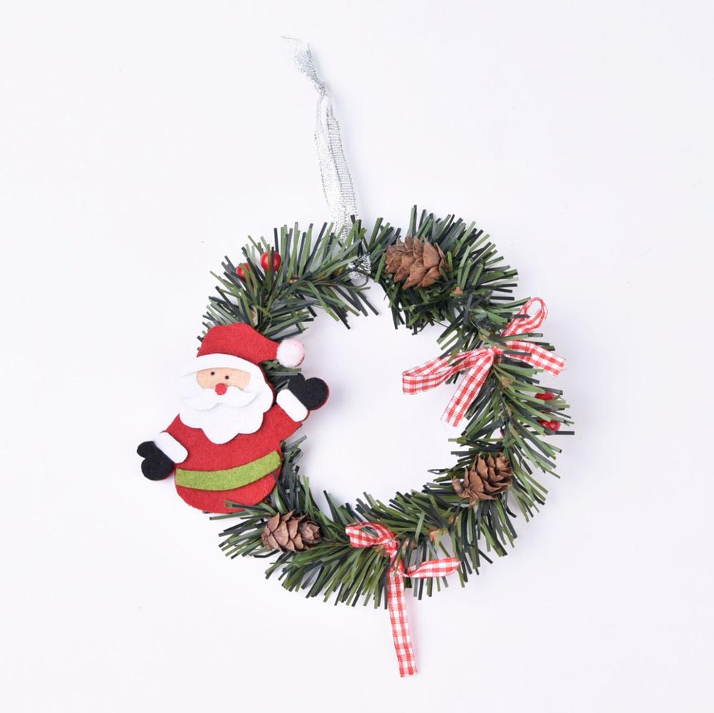 Kerst Garland Kerstman Elanden Sneeuwpop Krans Muur Opknoping Deur Decoraties Vrolijk Kerstfeest Decor Voor Thuis Gelukkig Yea