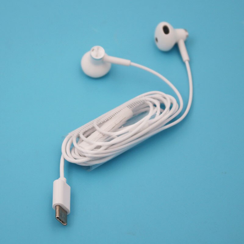 Xiaomi Hybrid DC Earphone Type-C Plug Half In-Ear USB Wired Control with Microphone BRE01JY Mi Dual Driver Earphone