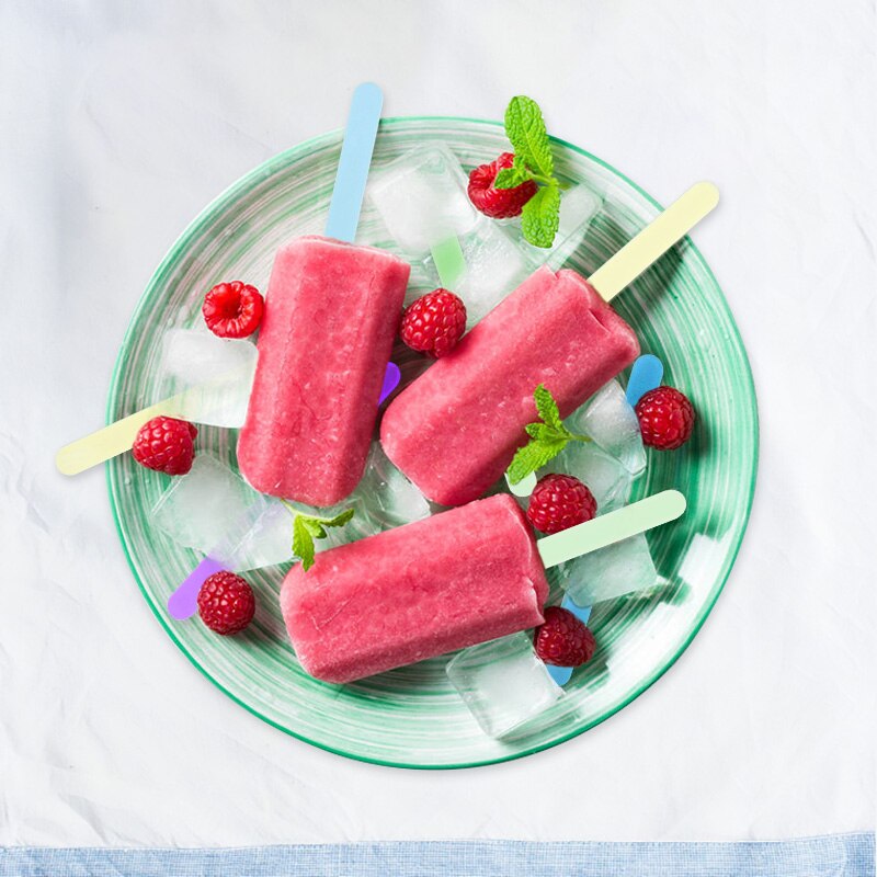 10pcs Acrylic Popsicle Stick Children's Homemade Crafts Ice Cream Stick Handmade Ice Cream Props For Summer Parties With Friends