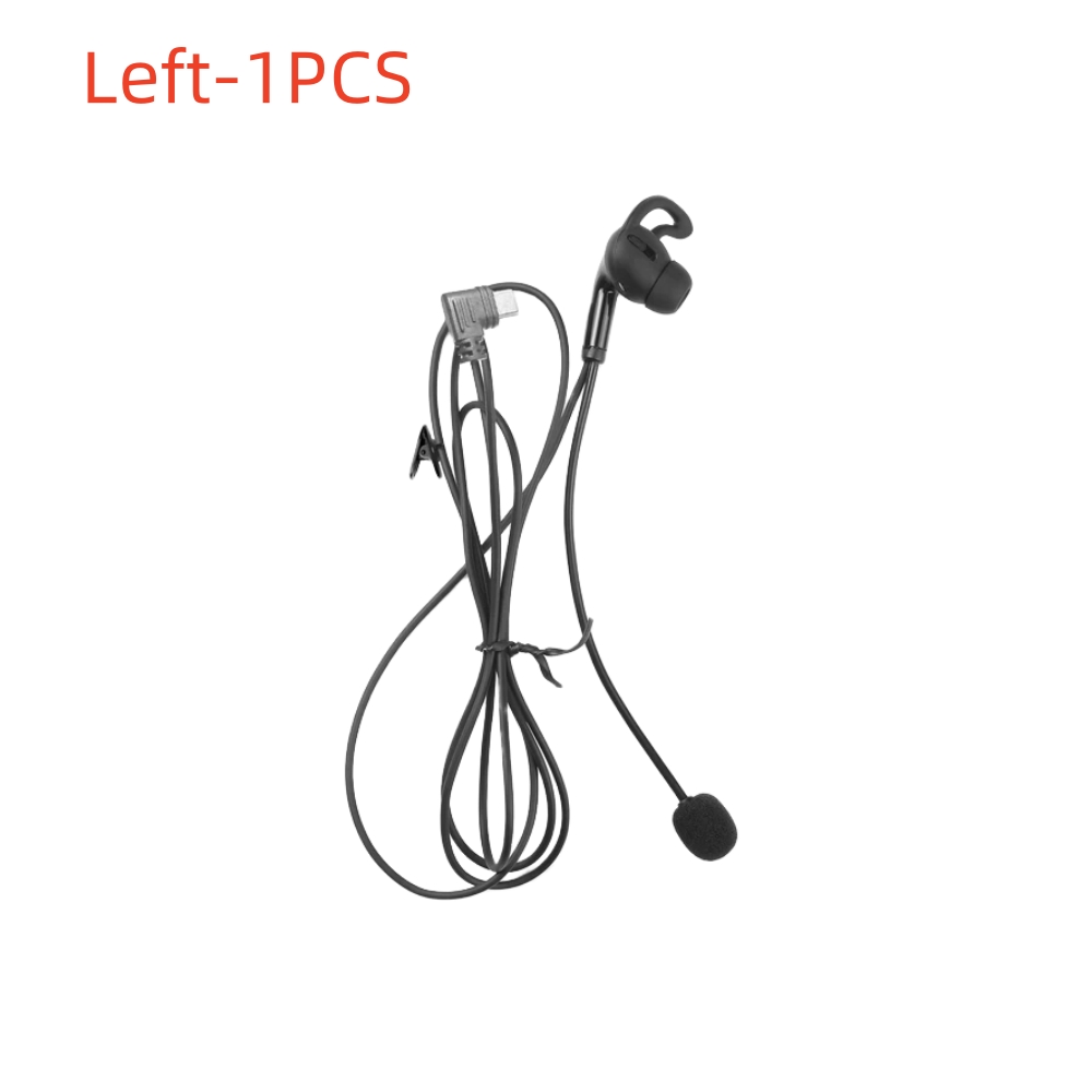 EJEAS V4C PLUS Referee Intercom Headset Type-c In Earphone for FBIM V4C Referee Handsfree Referee Headphone Left / Right In Ear: black