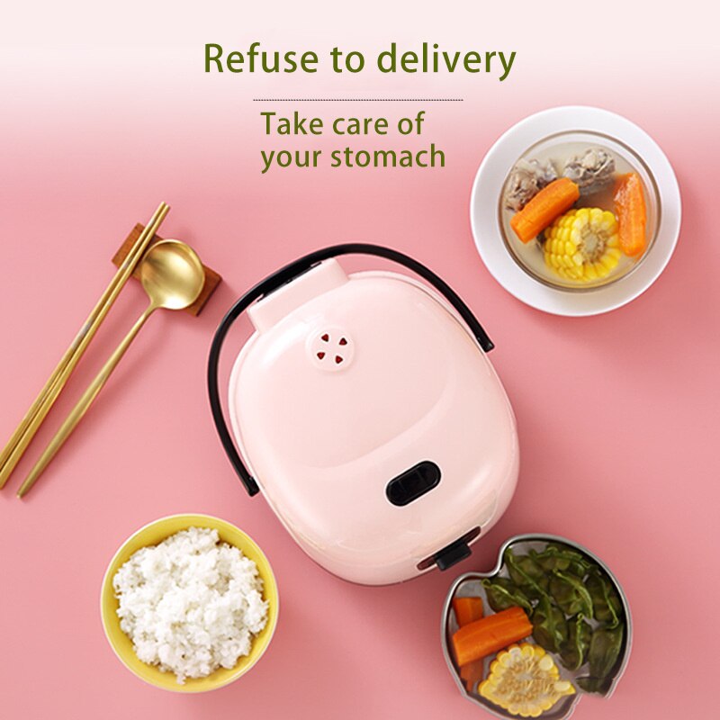 Mini Electric Rice Cooker Intelligent Automatic Household Kitchen Cooker 1-2 people Small Smart Appliances With Timing Cooking