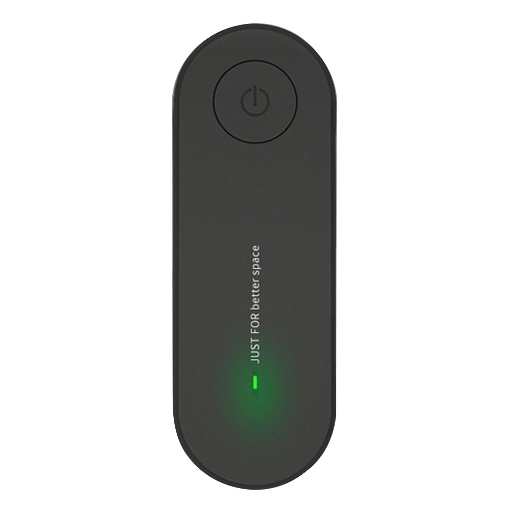 Home Portable Mini Air Purifier USB Cable & Battery Dual Power Air Cleaner Anion Ionizer Negative Ion Generator Ozone Generator: Black