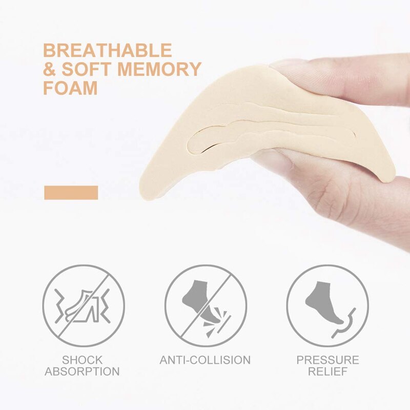 4 Pairs Toe Filler Inserts Adjustable Toe Plug Reusable Shoe Filler for Too Big Shoes for Women Men Unisex Pumps Flats Sneakers