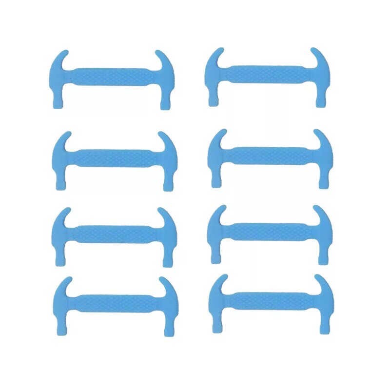 10 teile/los Kinder Silikon Schnürsenkel Keine Krawatte Elastische Schnürsenkel kinder Gummi Schnürsenkel: Himmel Blau