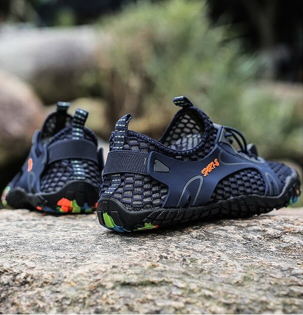 Vissen Schoenen Mannen Vrouw Strand Zomer Outdoor Waden Schoenen Blauw