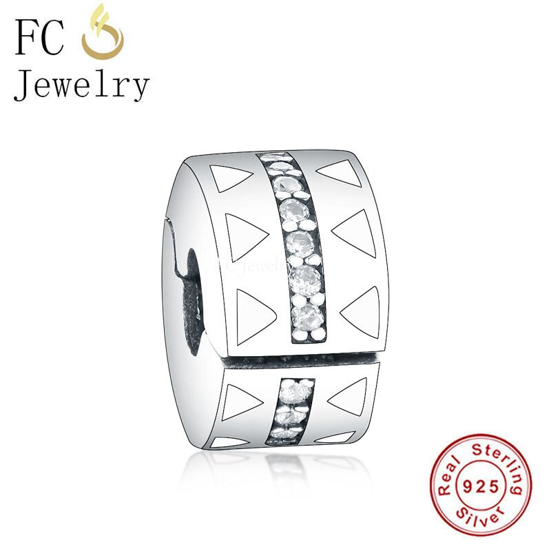 FC Jewelry Fit-pulsera de plata de ley 925 para mujer, cierre redondo, fabricación de cuentas, Berloque: FC1169
