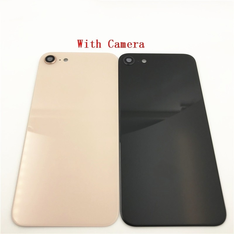 Originele Voor Iphone 8 Back Battery Cover Achter Glas Behuizing Case Met Camera Frame Lens + Logo