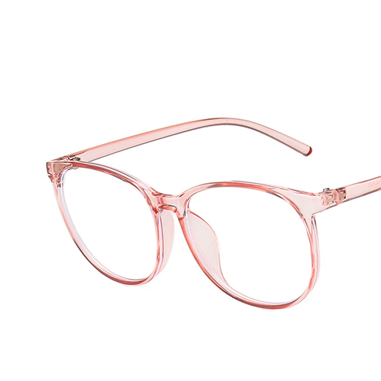 Montura transparente para gafas de ordenador para hombre y mujer, anteojos redondos con bloqueo de luz azul,