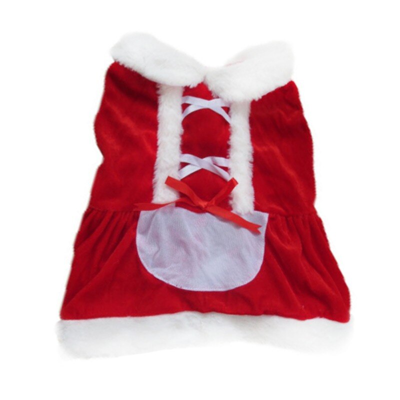 Weihnachten Hund Kleidung Santa Hund Kostüm Winter Haustier Mäntel Kleid für Kleine Hunde Yorkies Chihuahua Kleidung Katze Kleidung: Kleid / M