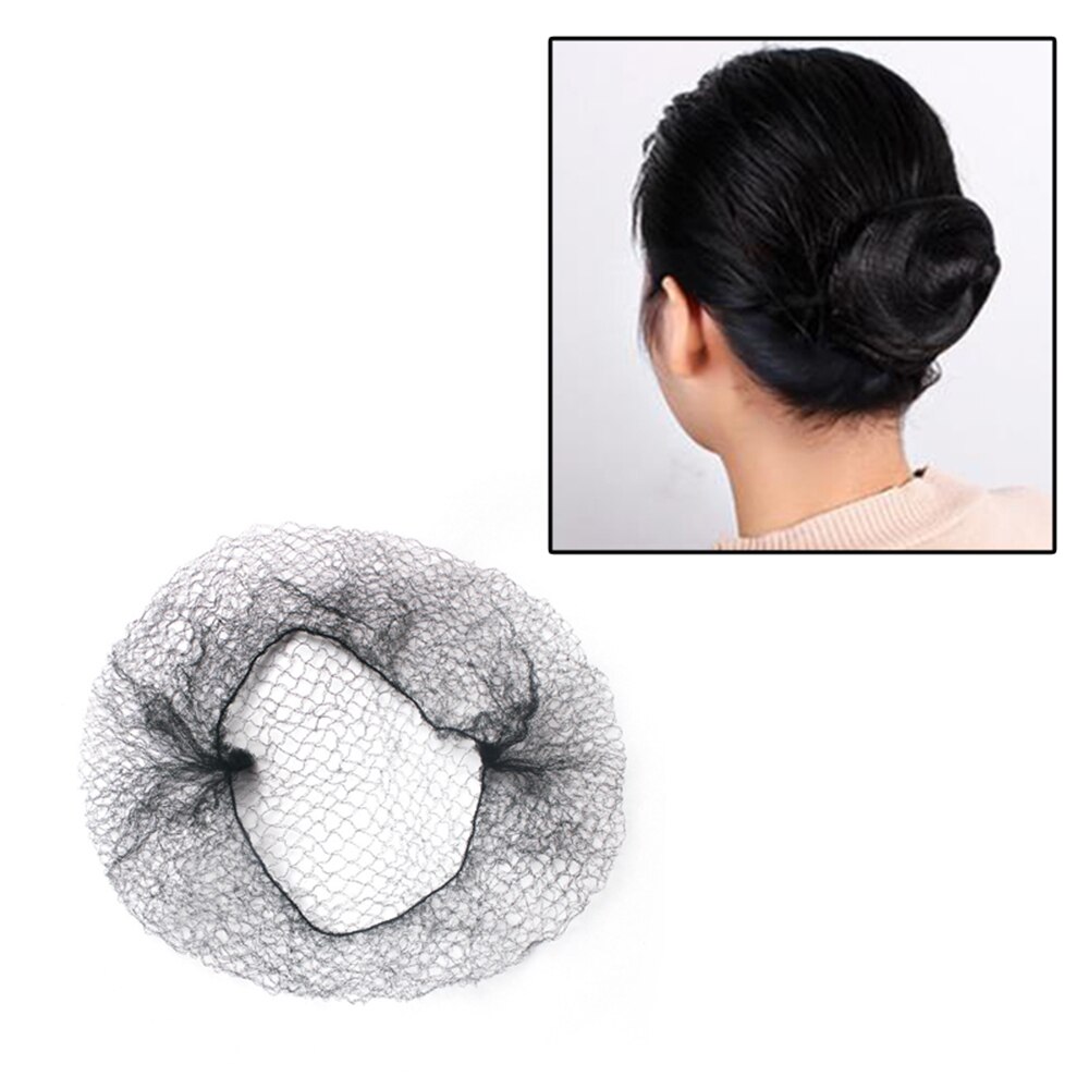 100pcs Nylon Hairnet Hair Net Elastic Invisible Hair Nets Ballet Dance Head Flower Net Soft Hair Cover