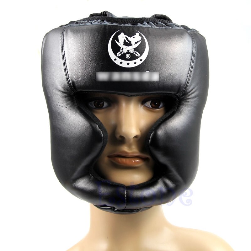 Black Boxing Pretection Gear Good Headgear Head Guard Trainning Helmet Kick