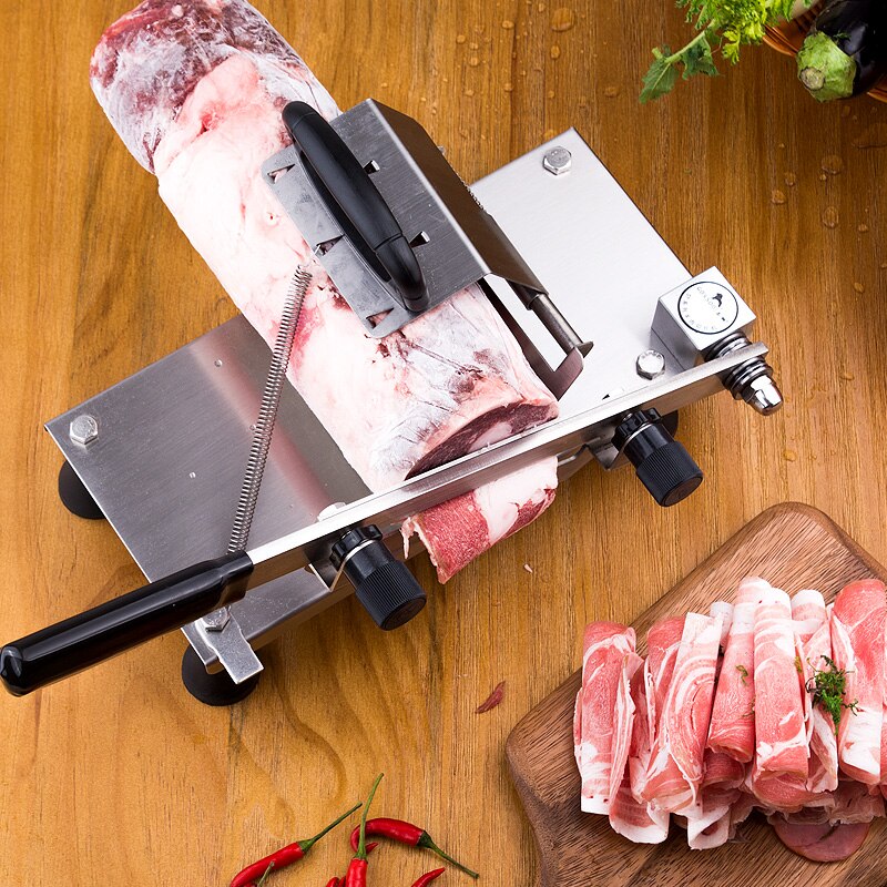Fleisch Schneidemaschine Automatisch Liefern Fleisch Lamm Schneidemaschine Manuelle Schneiden Maschine Fleisch Schneiden Artefakt Einfach-schnitt Gefroren Rindfleisch und Hammel