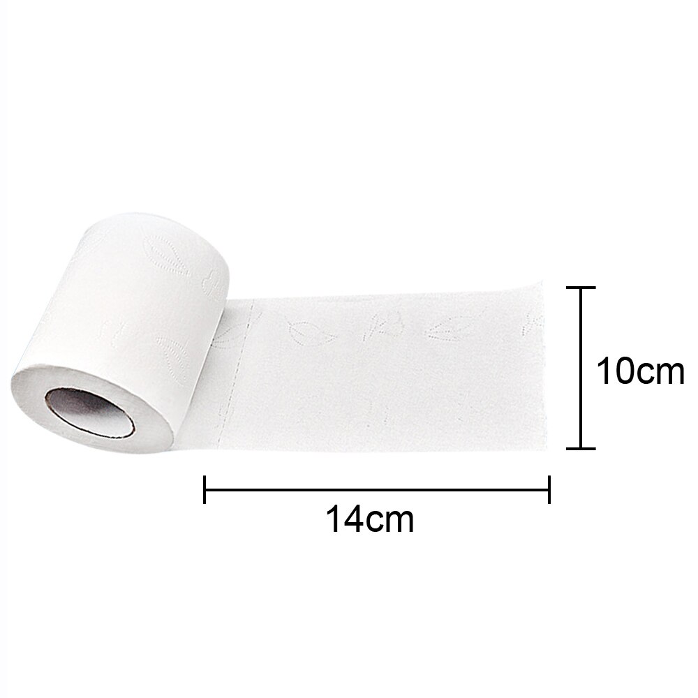 4pcs Four Layer Toilet Tissue Home Bath Toilet Roll Paper Soft Toilet Paper Daily Skin-friendly Paper Towels Toilet Paper