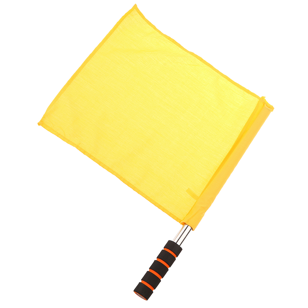Track and Field Sports Training Flags Referee Football Soccer Hocky Lineman Flag Hand Flag - Yellow