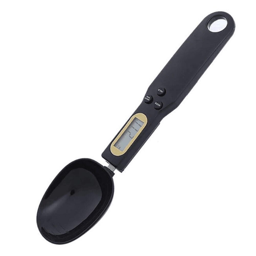 Kitchen Digital Scale Smart Electronic Food Scale Weighted Spoon Gram Measuring Spoon Baking Spoon Scale with LCD Display: Black