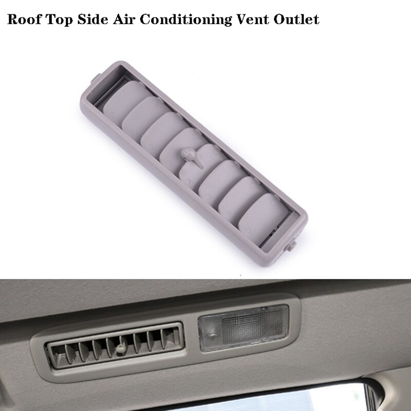 Salida de ventilación de aire acondicionado lateral para techo de coche, cubierta de Panel de rejilla A/C para Mitsubishi Pajero V93 V97 7842A069YA: Gray
