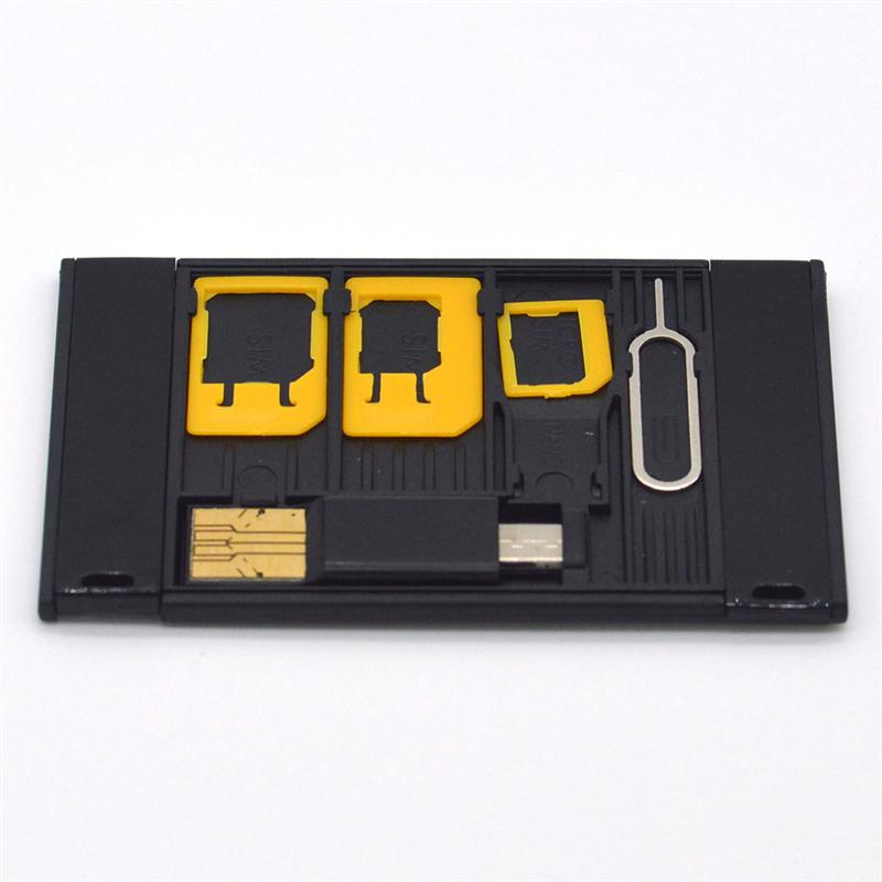 5 Stks/set Sim Otg Telefoon Reader Set Micro Sim En Nano Adapter (Willekeurige Kleur)