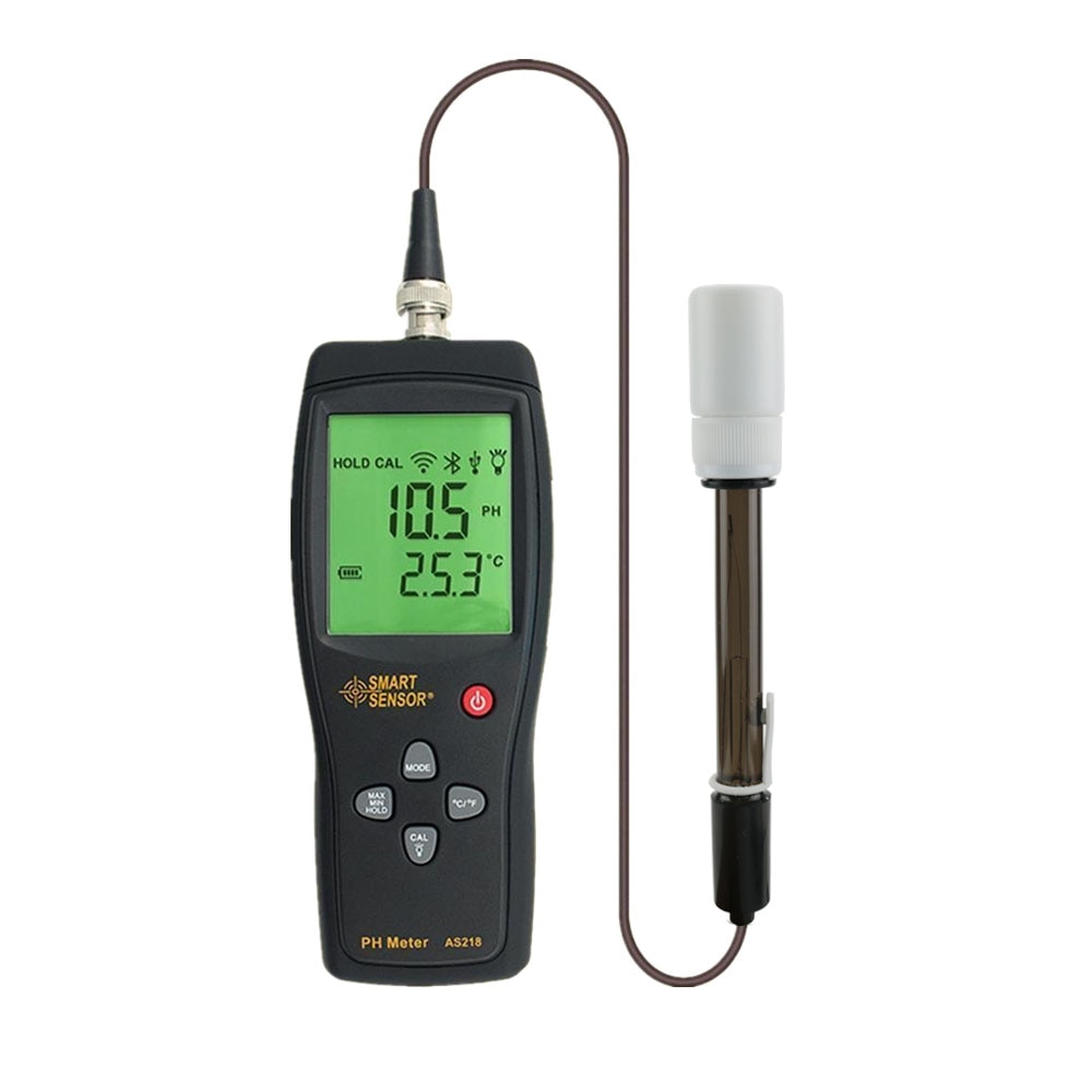 Smart Sensor PH Probe Electrode BNC Connector PH Sensor Tester For Aquarium PH tester Water Acidity PH Meter AS218