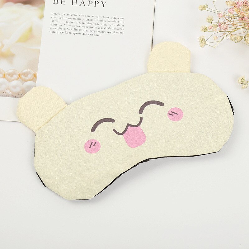 Cartoon Sleep Eye Mask Cute Funny Animal Eye Cover Sleeping Mask Kids Eye Shade Band Blindfolds Sleep Aids Travel Rest Eyepatch