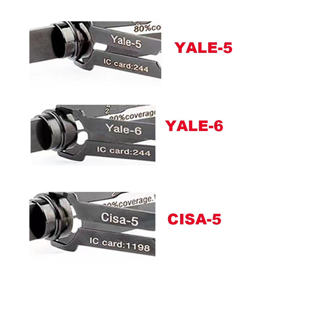 2 in 1 CISA-5 Yale-5 Yale-6 Tool For House Door Instacode Database CISA 1198 Yale 244