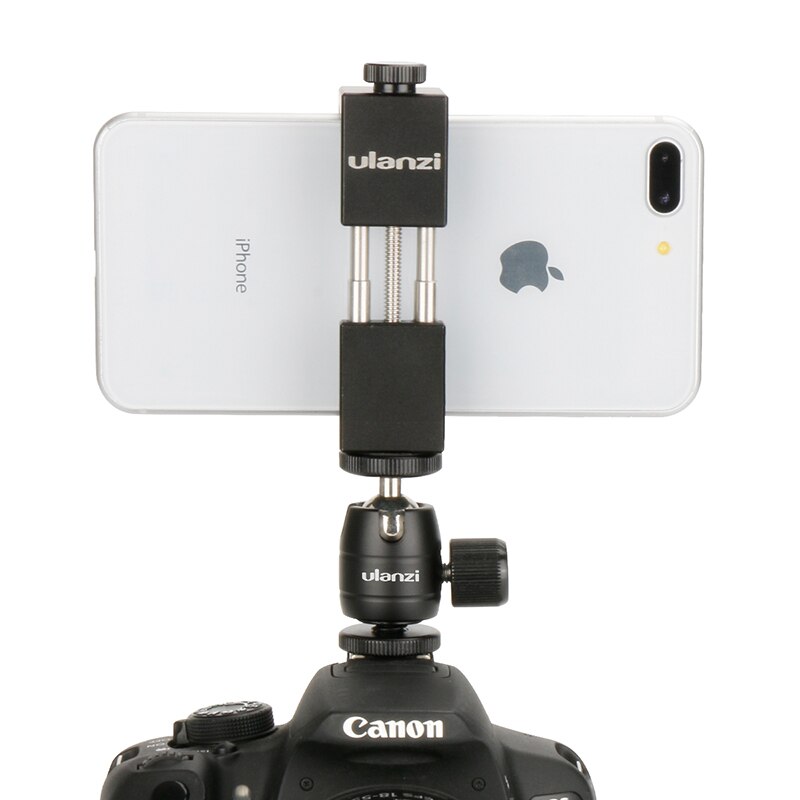 Ulanzi Metalen Smartphone Tripod Mount Houder Voor Iphone Samsumg, u-30 Balhoofd Statiefkop Mount Voor Dslr Digitale Camera Led Licht