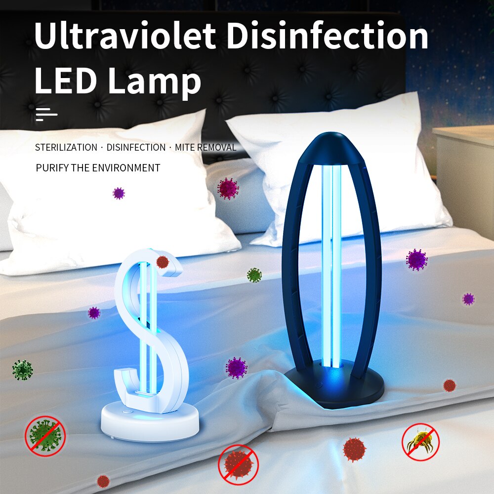 Ultraviolet kvarts lampe timing bakteriedræbende lys uvc bakteriedræbende desinfektionslampe 110v / 220v uv sterilisator dræbe mide luft ren