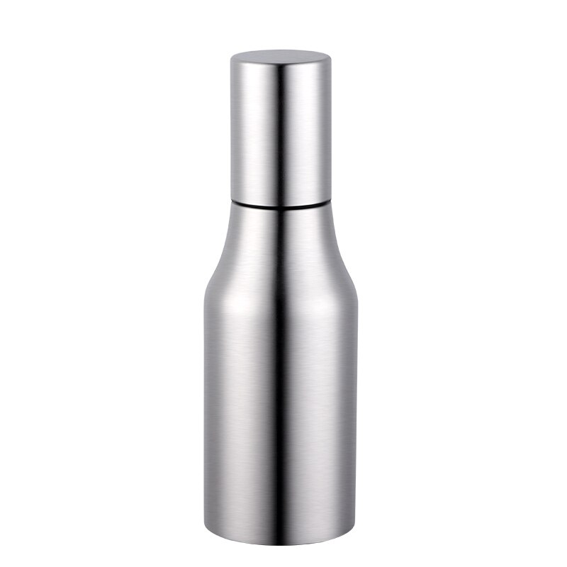 Aparelho para cozinha de aço inoxidável, à prova de vazamento, com tampa, pote, tempero, pote, vinagre, molho, garrafa, óleo à prova de poeira kit de dispensador de utensílios: Silver-1pc