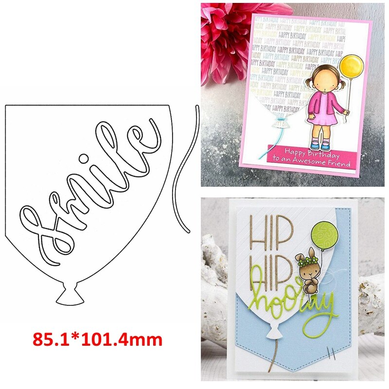 Blandet element metall skjæringe dør blomstervase bursdagskake smil firkantet flagg gjerde gjør selv scrapbooking album lage dør 07: M94