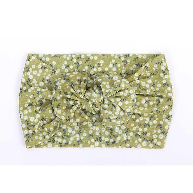 Headwrap Girls Hair Band Nylon Headband Newborn Baby Hairband Bowknot Turban Baby head wear 0-3 Years: F