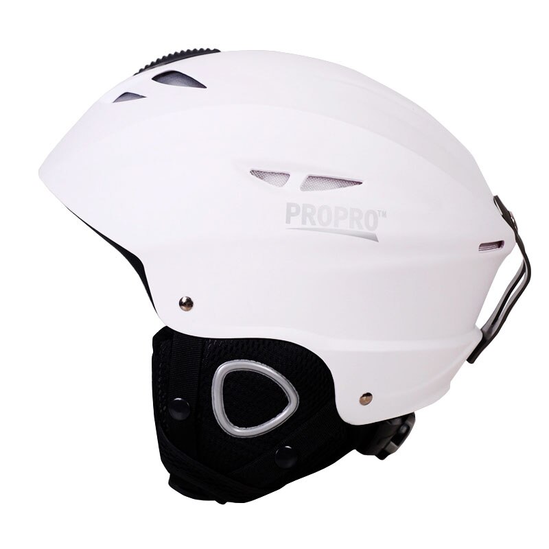 PROPRO Mannen Vrouwen Snowboarden Helm ABS Slagvastheid Winddicht Warm Houden Schaatsen Cap Ademend Sport Skiën Helm: White / L