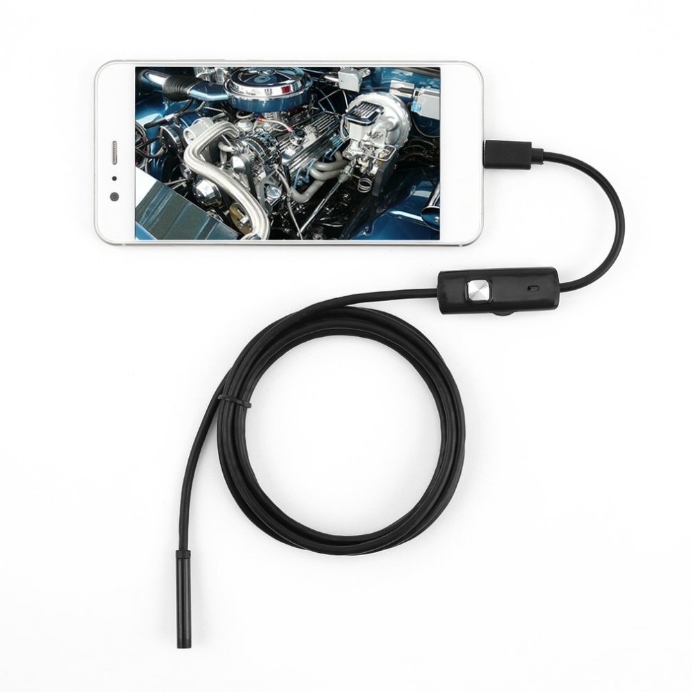1/1.5/2/3.5/5m 5.5mm endoskop kamera 720p blødt kabel vandtæt 6 led mini usb endoskop inspektionskamera til android pc