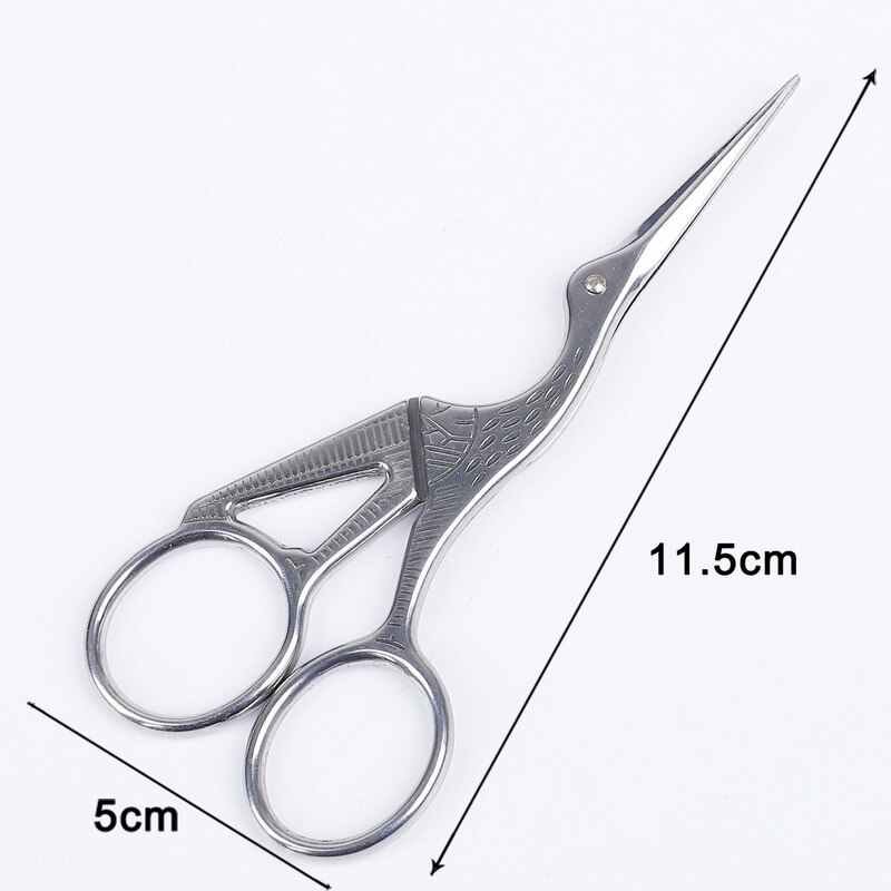 Stainless steel Sewing Scissors antique style fabric cutting machine Portable crane Home Garment factory Sewing Scissors Whole: 11.5cm Sliver