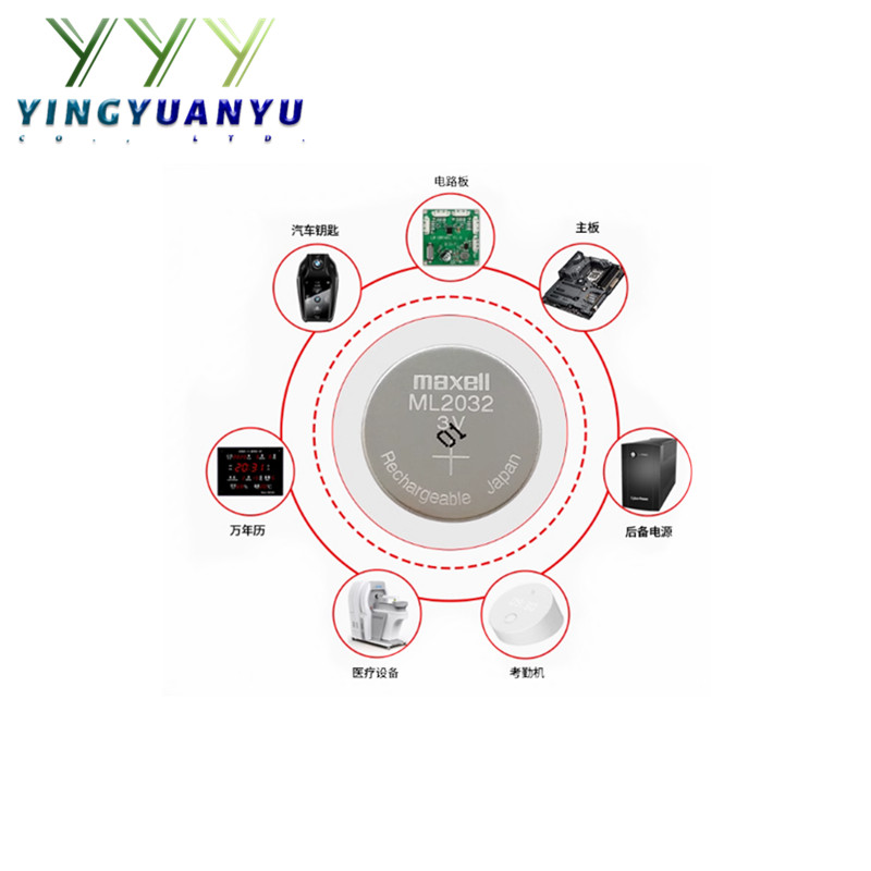 Original 100% 5-10Pcs/lot 3V 2032 ML2032 Rechargeable Batteries