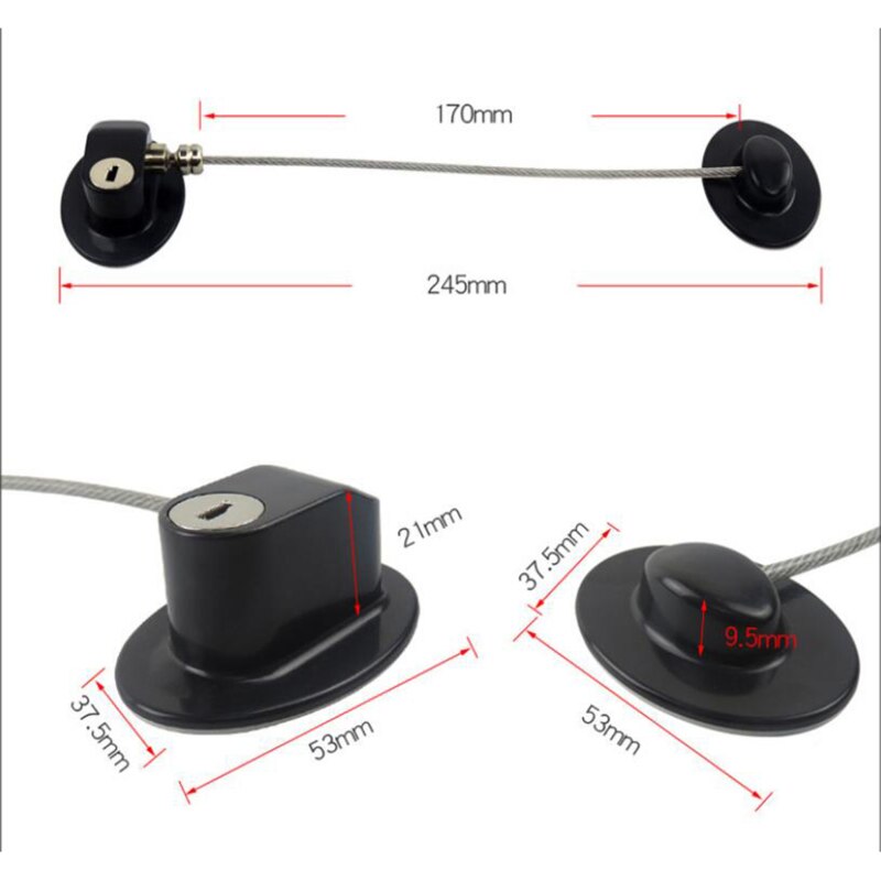 Baby Safety Locks Plastic Child Window Restrictor Infant Security Lock Safety Kids Prevent Children Falling Window Locks