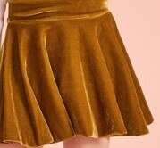 mädchen Gold samt Felsen Felsen einfarbige plissierten Felsen: 2 / 12m