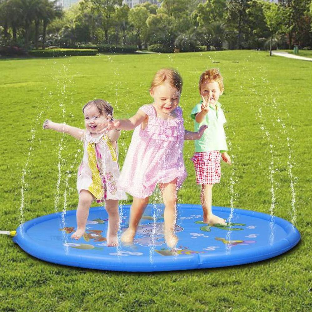 Pvc Opblaasbare Kussen Baby Kids Spray Water Gamepad Outdoor Gazon Kinderen Spelen Water Mat Jongens Meisjes Zomer