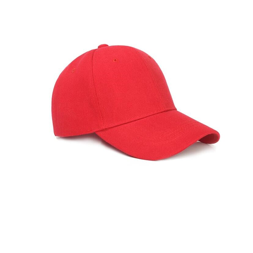 Solid Color Baseball Cap Summer Outdoor Sports Cap Tennis High Pony Tail Cap Unisex Hip-hop Rebound Cap Beach Vacation Sun Hat: Red