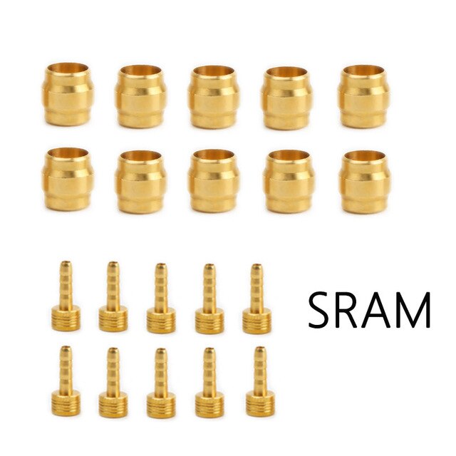 Aguja de manguera de freno de disco hidráulico para bicicleta, Oliva, SLX XT, HB-90, M775, M785, M9100, M8000: SRAM 10pairs