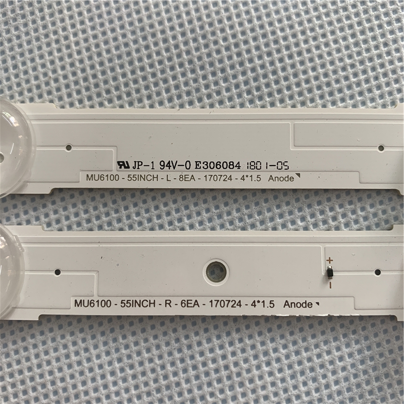 LED Backlight strip 6+8 lamps For Samsung 55 inch TV E306084/E251781 MU6100-55INCH-R/L-8/6EA-170724/170724-4*1.5 Anode tv parts