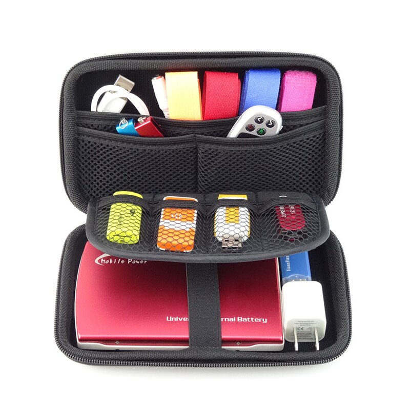 Original 2,5 zoll EVA Festplatte Fall Mobile Power Box Für U Festplatte Sd-karte Karte Kopfhörer Datenkabel USB-Stick 3DS Tasche