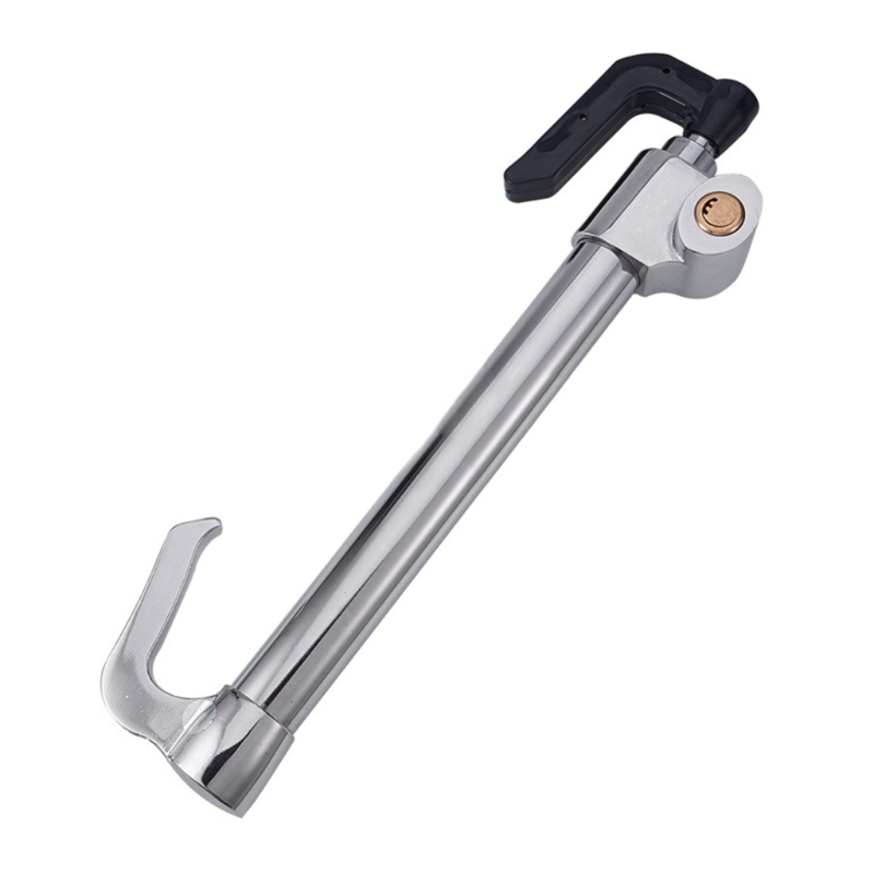 Universal Steering Wheel Brake Lock Vehicle Safety Retractable Lock with 3 Keys Antitheft Locking Devices