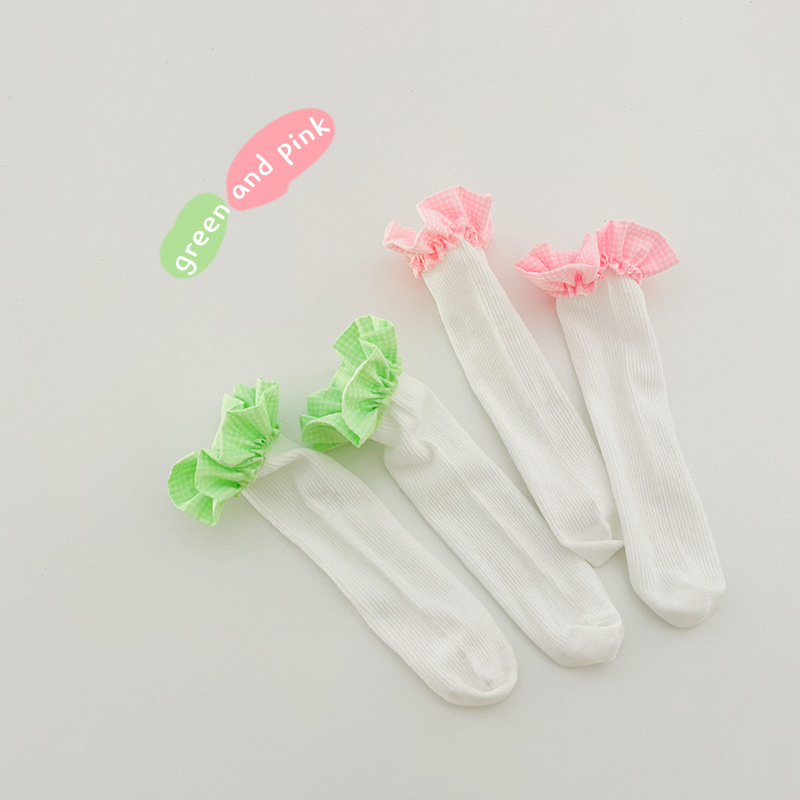 MILANCEL 2022 Frühling Mädchen Socken Spitze Band Socken Blume Mädchen Strumpf: 1189B