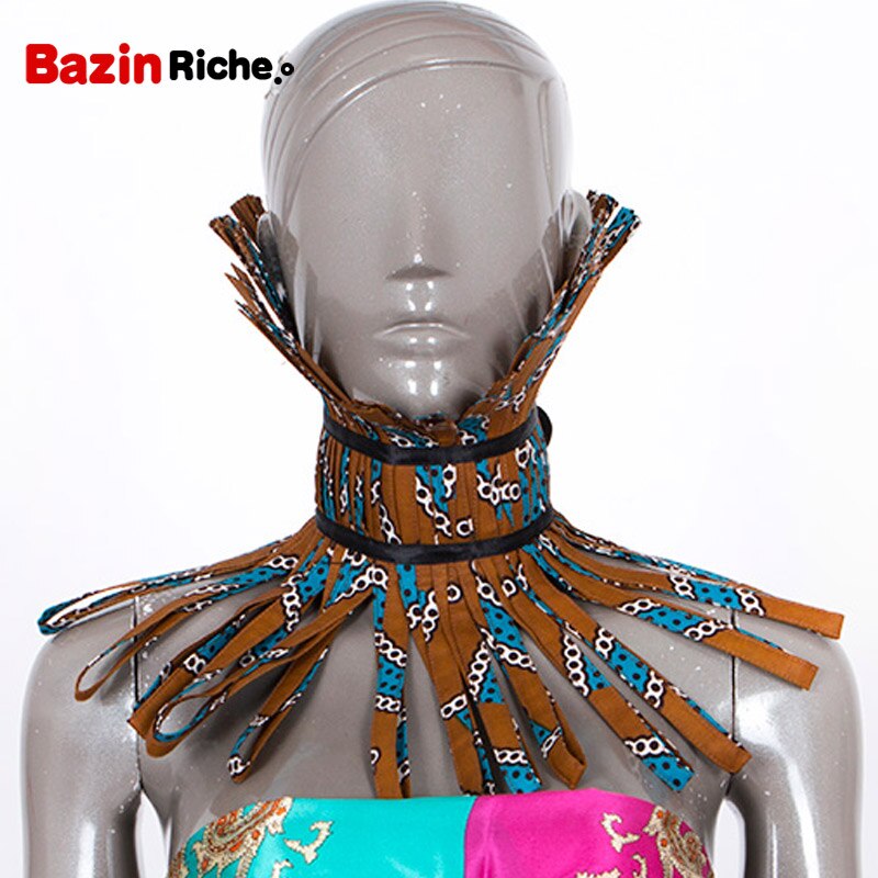 African Print Necklace Ankara Print Necklace African Ethnic Handmade jewellery African fabric jewellery for Women SP014: 3