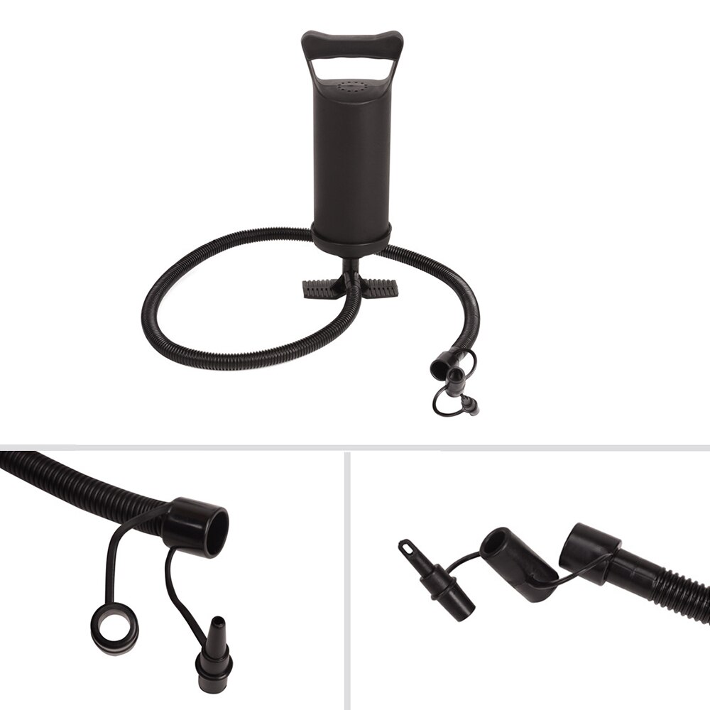 Hand Air Pump Mattresses Portable Swimming Pool Air Pump For Inflatables Air Bed Sports Balls Dual-Action Black Portable