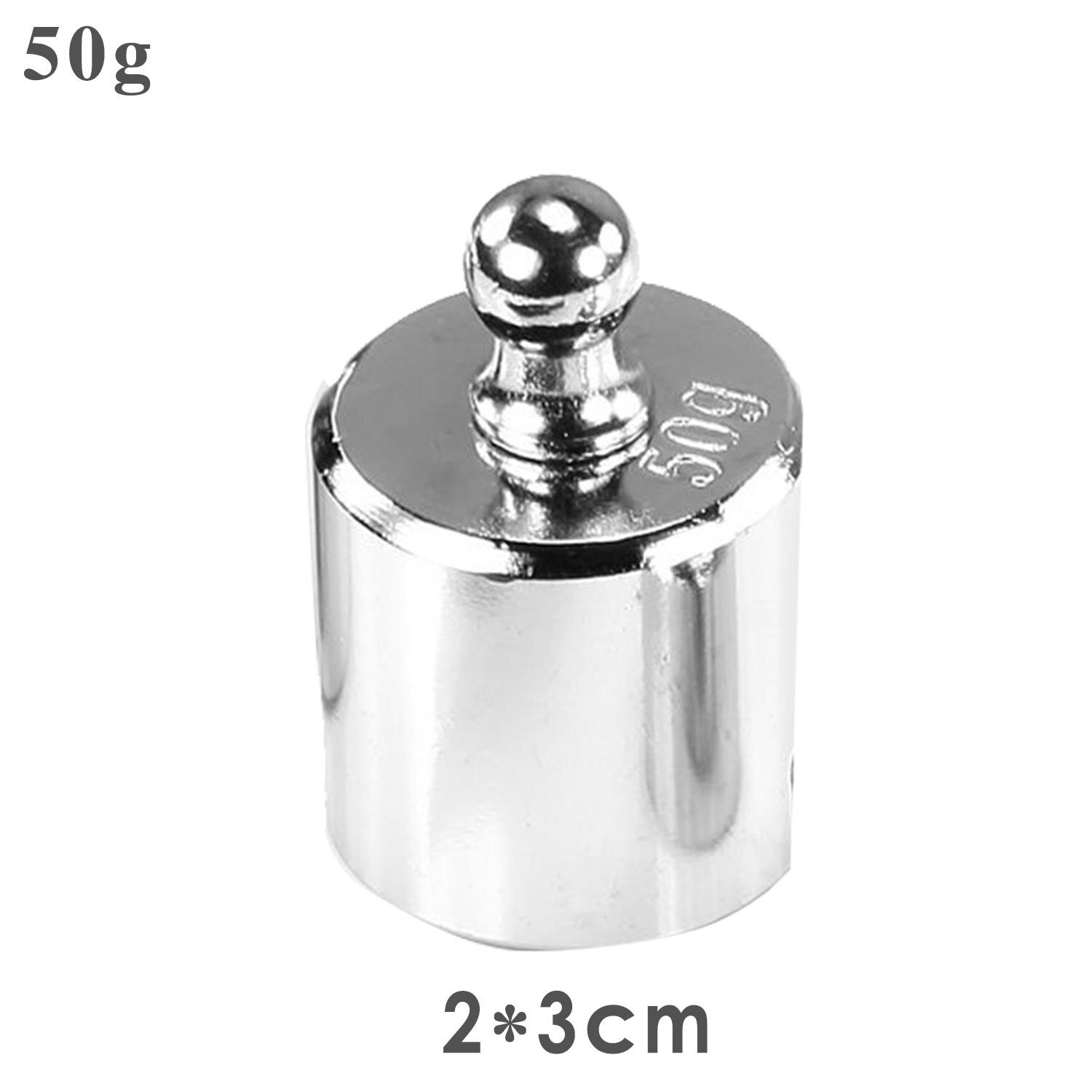 Electrical Test Equipment Chrome Weight Calibration 100g/50g/20g/10g/5g for Digital Office Industrial Gram Scale Silver: 50g