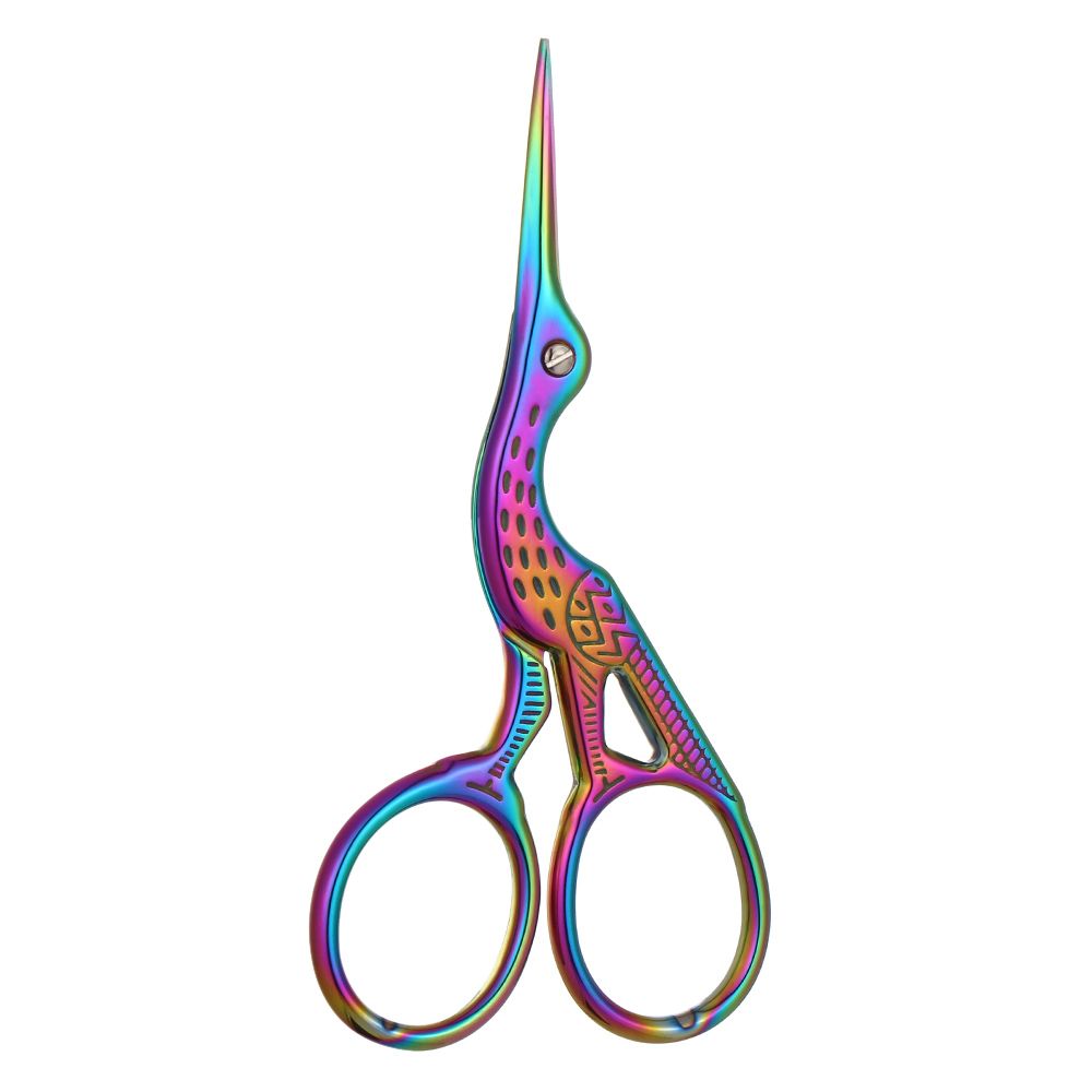 Classic Retro Embroidery Scissors European Crane Small Cross Stitch Sewing Crane Tailor Scissors Office Home Craft Cutting: F