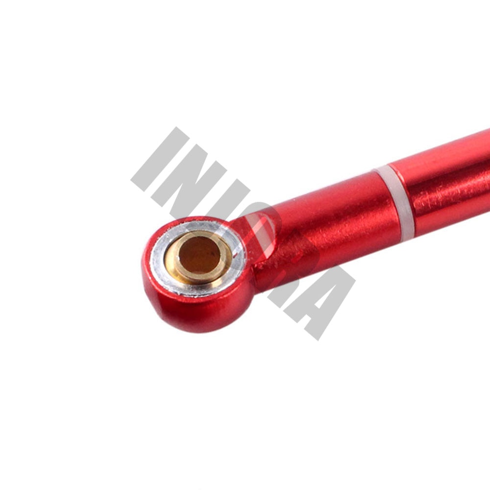 2PCS RC Car 70 80 90 100 110 120 130MM Red/Black Aluminum Alloy Link Rod for 1/10 RC Crawler Axial SCX10 D90 Upgrade Parts