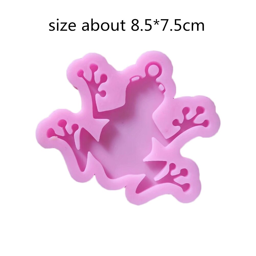 Llaveros familia tortuga brillante molde de silicona DIY tortuga mamá y bebé joyería hacer moldes de arcilla polímeros molde de resina epoxi: XXW00384
